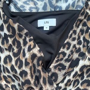 LPA Leopard Print Bodysuit